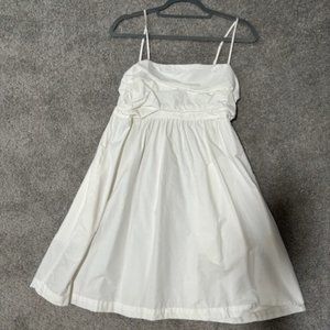 White Flowy Babydoll Mini Dress - A New Day